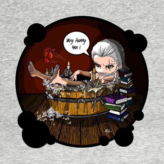 Geralt in Hot Tub (TW3) by KnavishApparel